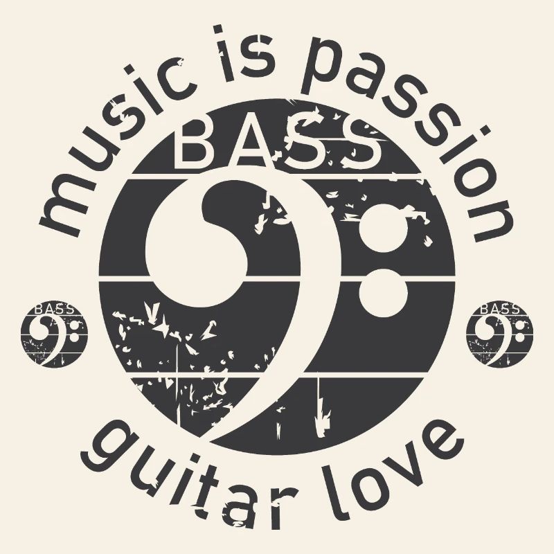 Guitare Basse Clé De Basse Look Utilisé Guitariste