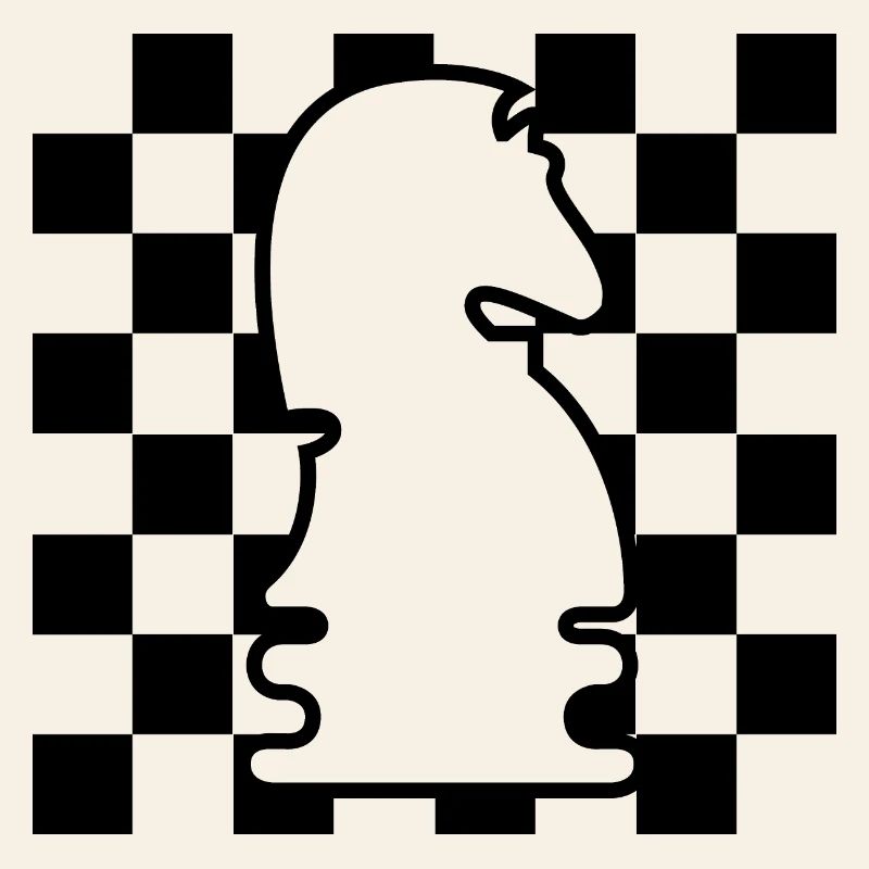 échecs, cheval, damier, modèle, icône, icône graphique