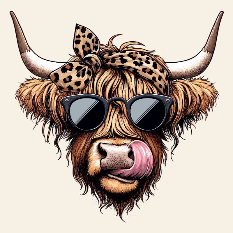 Rockabilly Highland Beef - Stylish and Cool