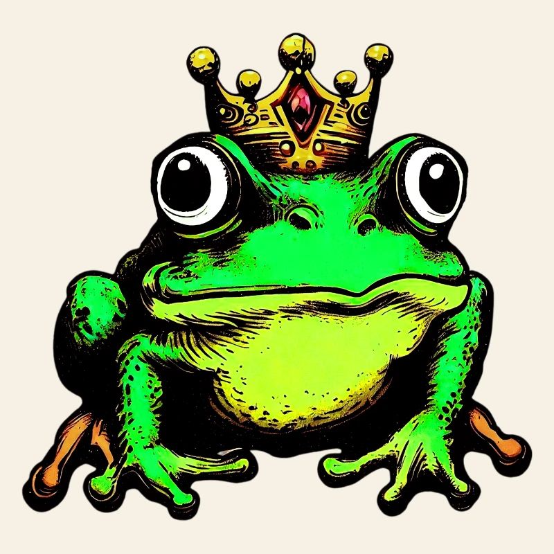 Frosch mit Krone