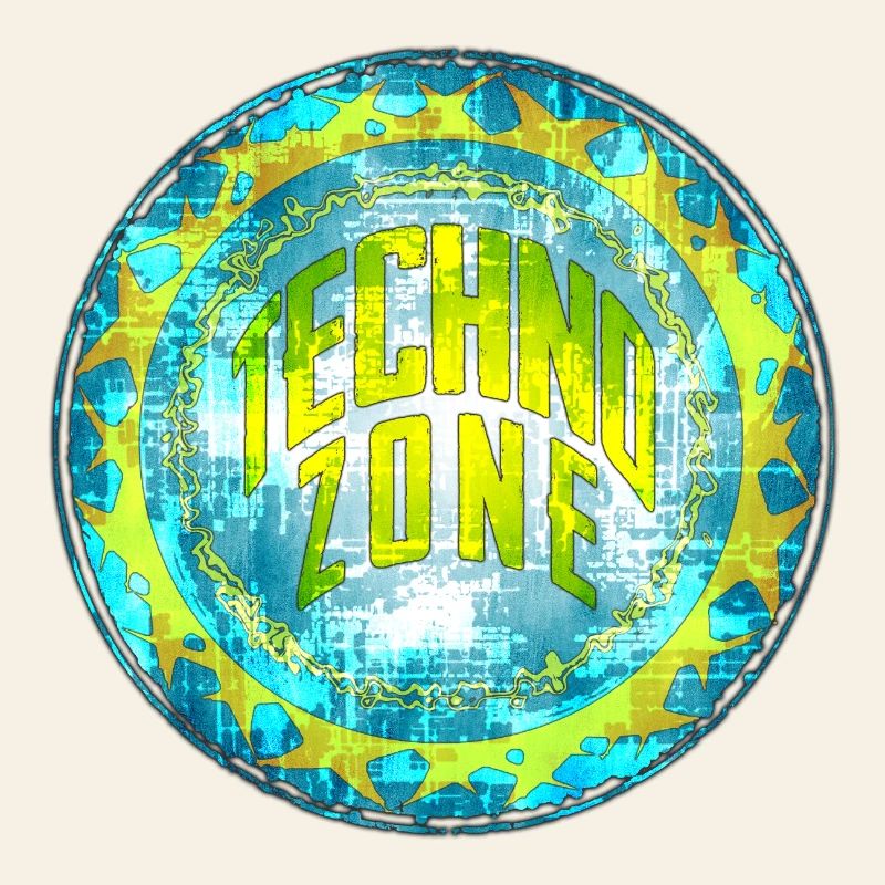 Cyber Techno Design mit Leuchtfarben