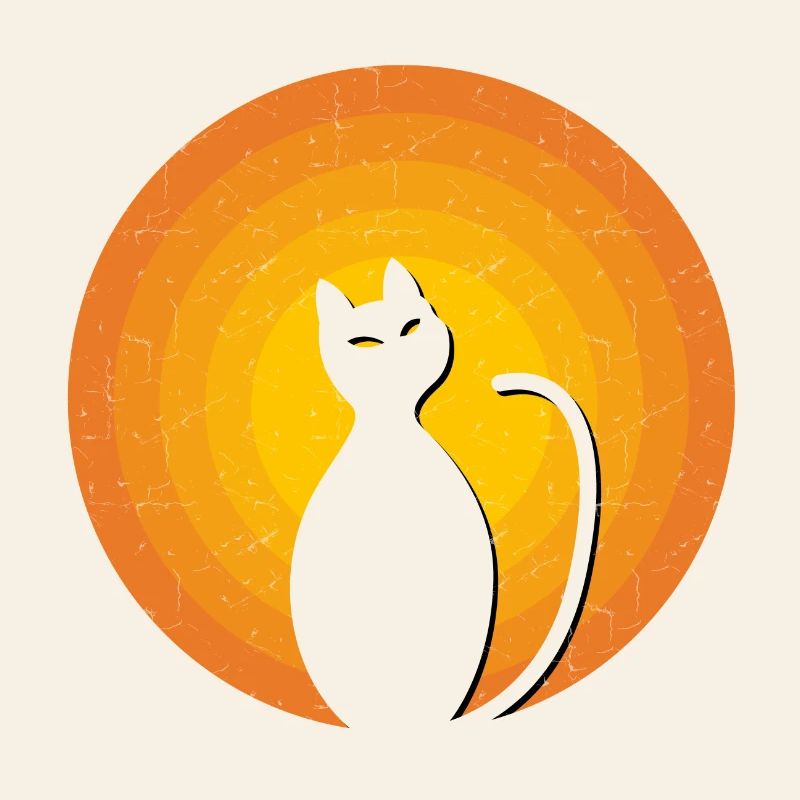 Chat Vintage Orange