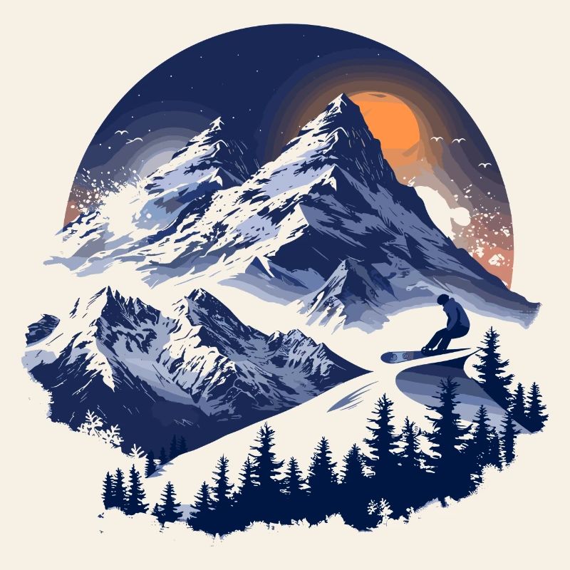 Graphismes de snowboard