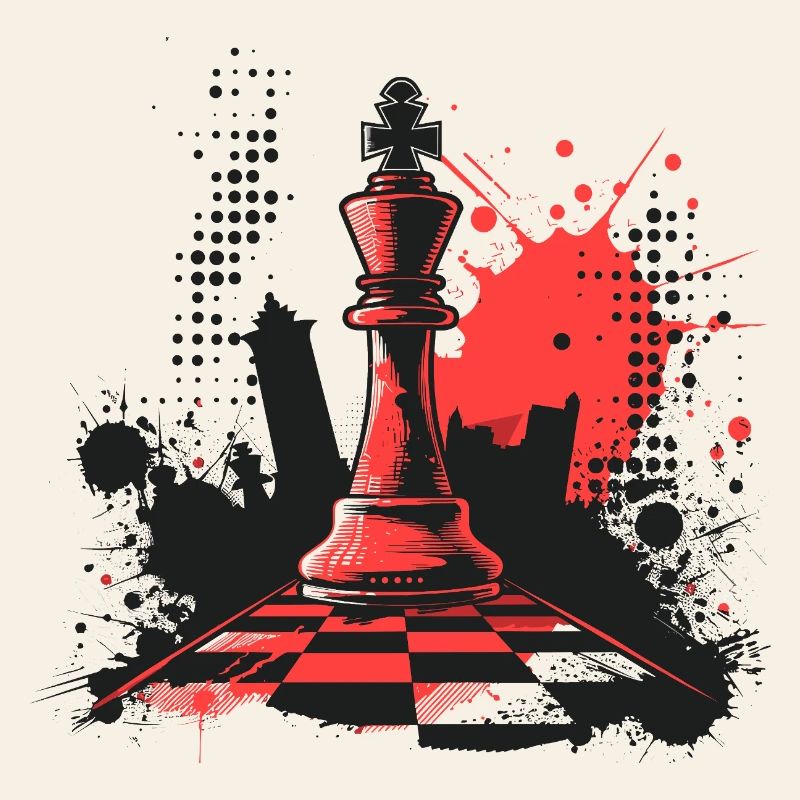Pièces d’échecs Graffiti