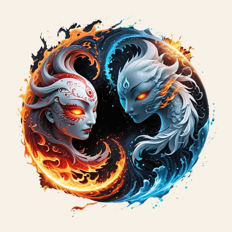 Harmonie élémentaire, yin et yang de la nature.