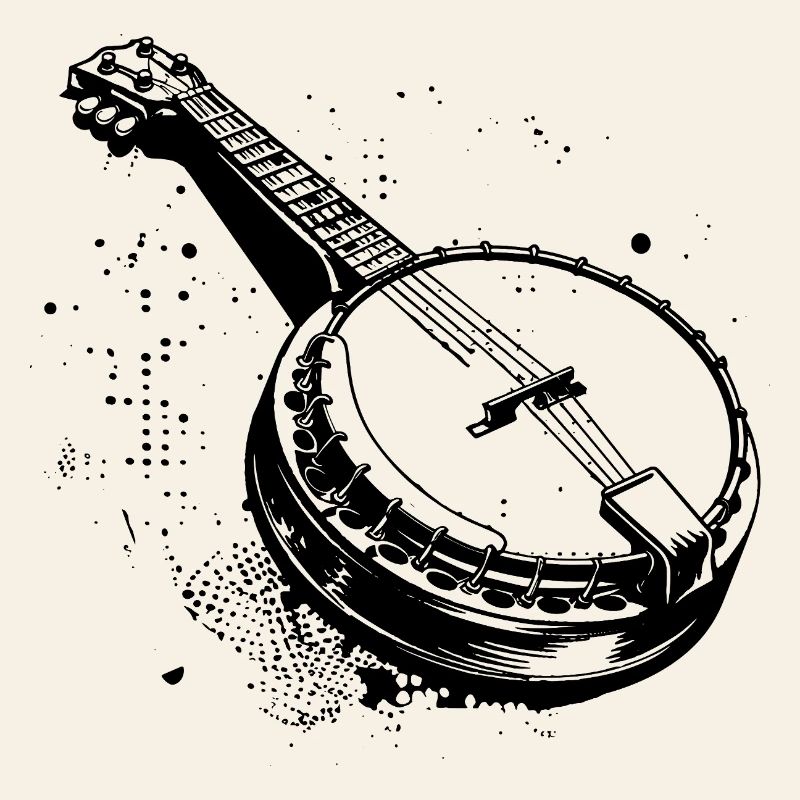 Dessin de banjo