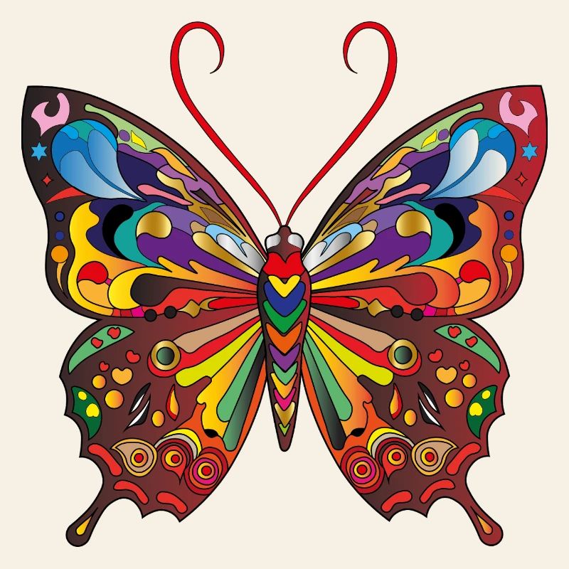 Le papillon coloré