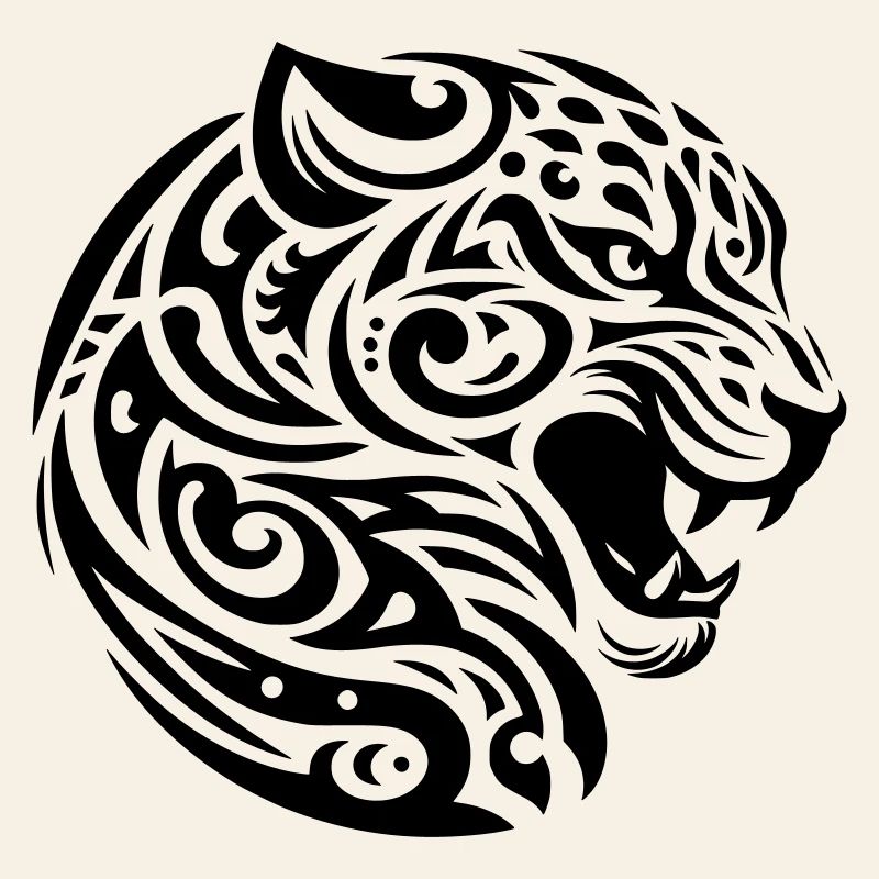 Léopard tribal