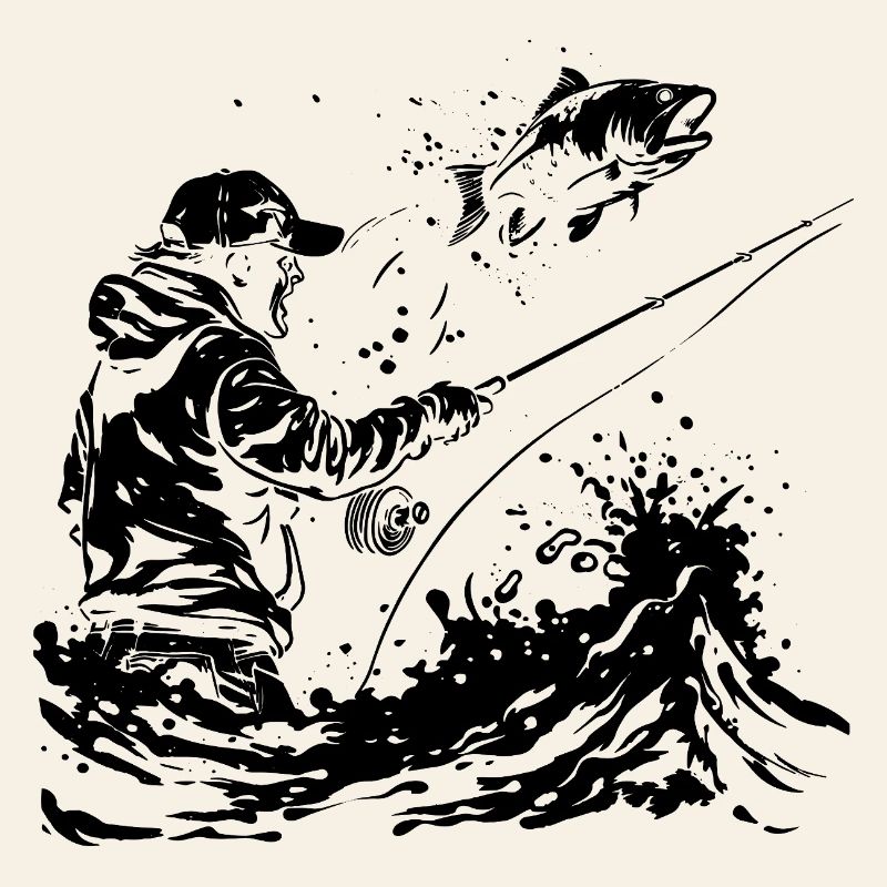 Dessin de pêche