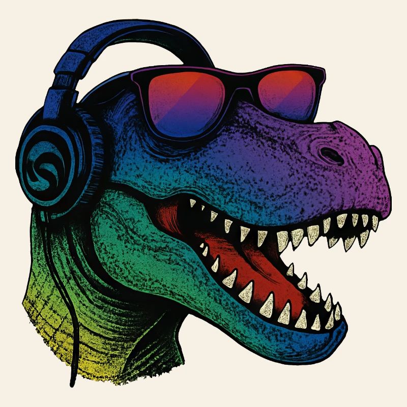Cool T-Rex Dinosaur 90s Sunglasses
