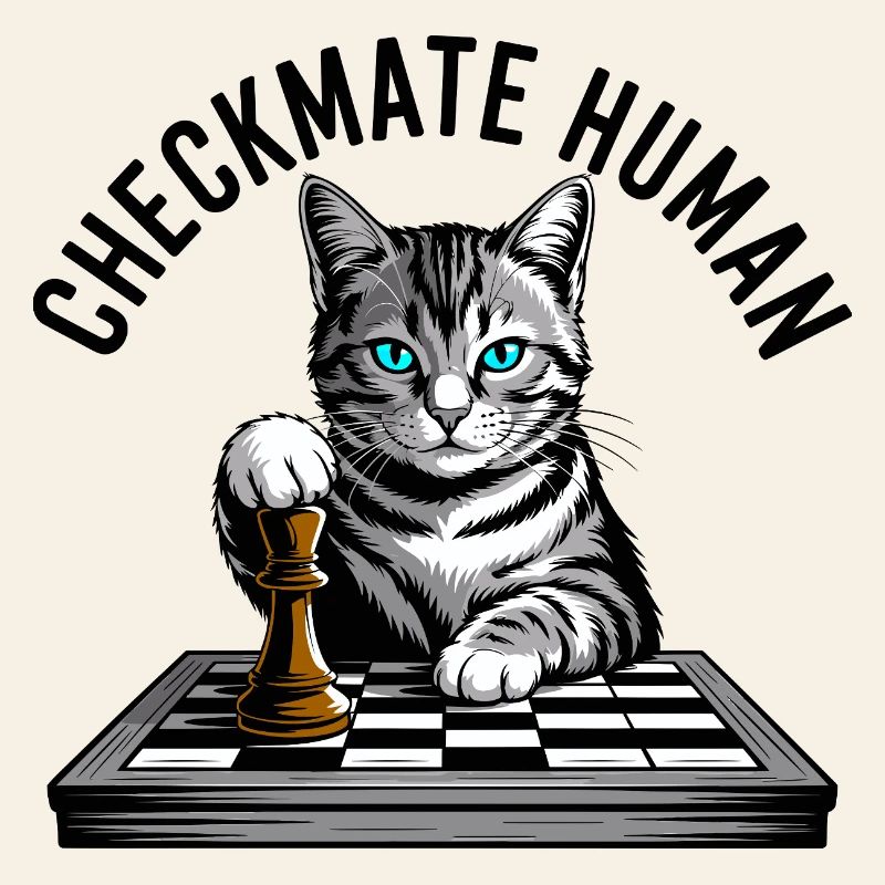 Checkmate Human Chess Cat