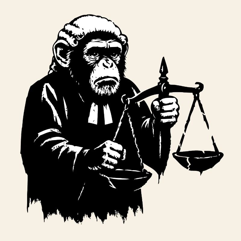 Monkey judge pulls scales down