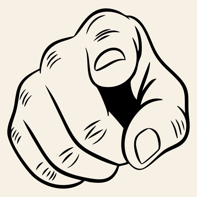 Illustration de main pointée