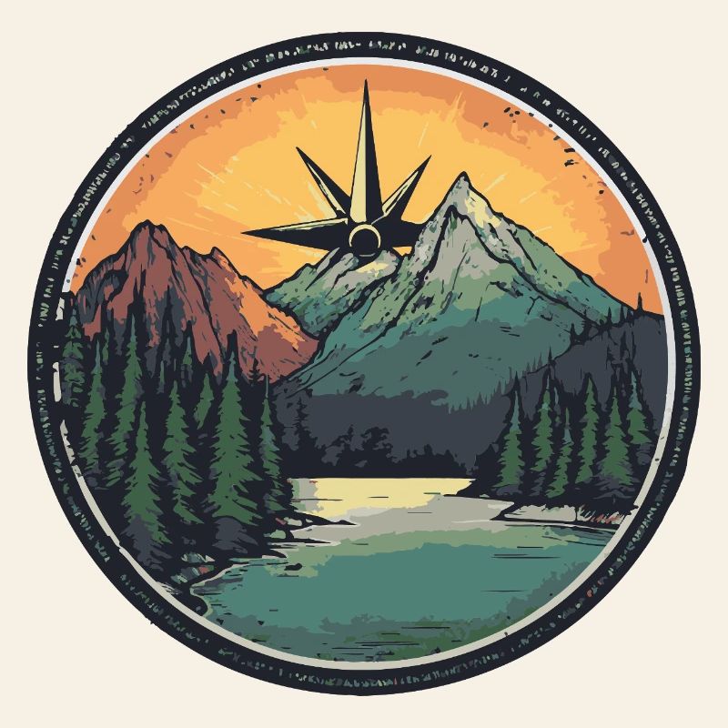 Mountains Compass