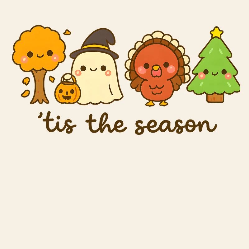 C’est la saison mignon équipage de vacances, Noël