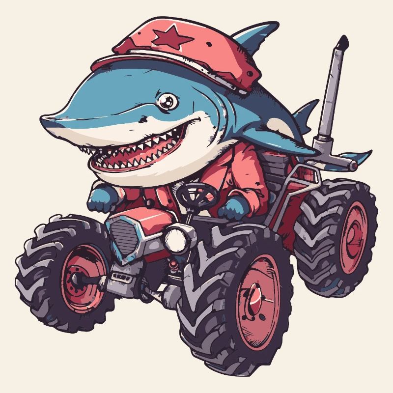 Shark Tractor Farmer