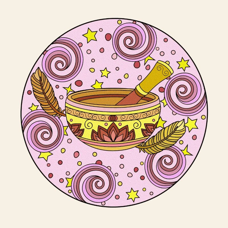 Spiral Singing Bowl Pattern