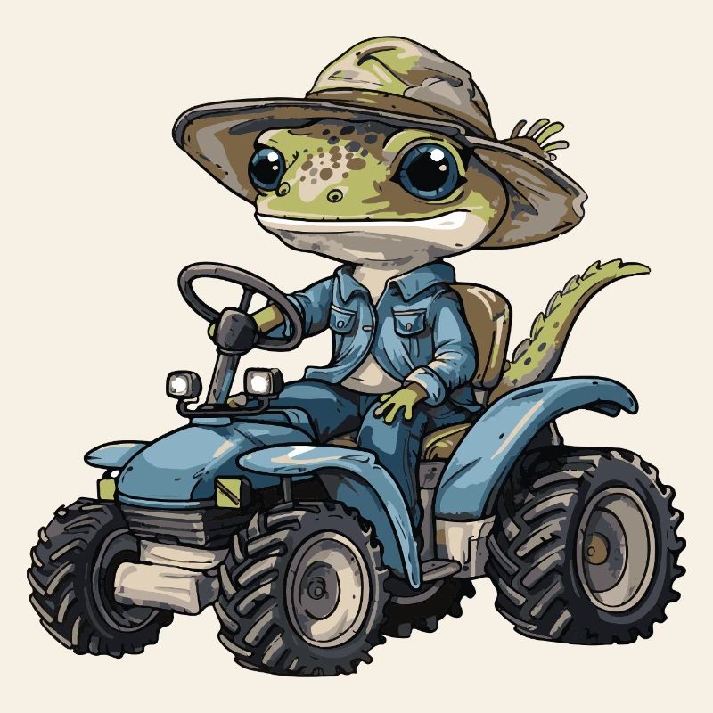 Lizard Tractor Farmer