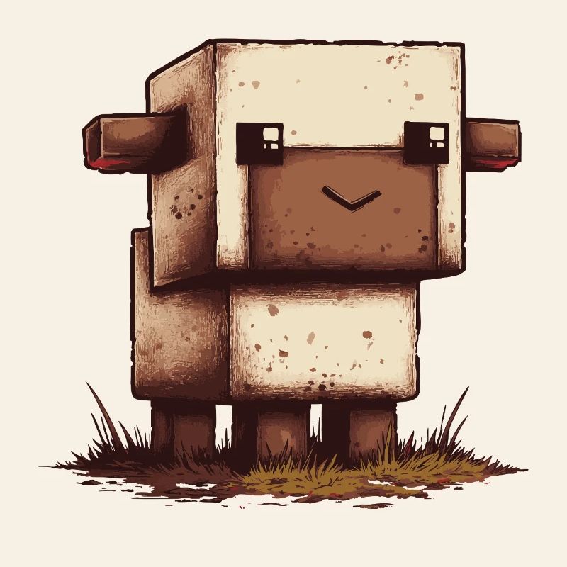 Look rétro de Pixel Sheep