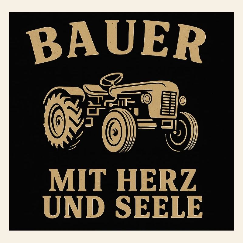 Bauerherz Traktor Motiv