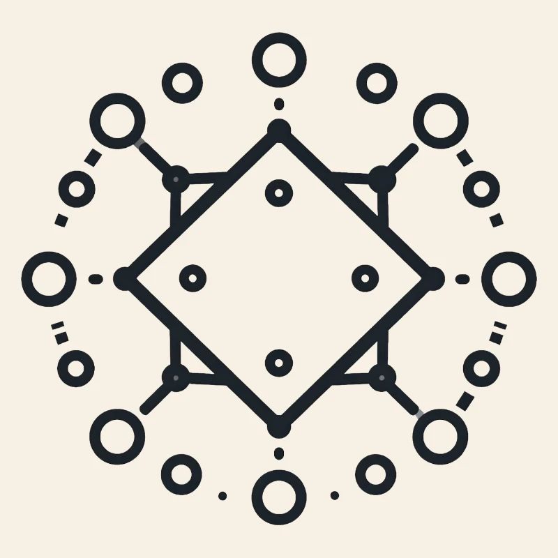 Geometric Diamond Mandala