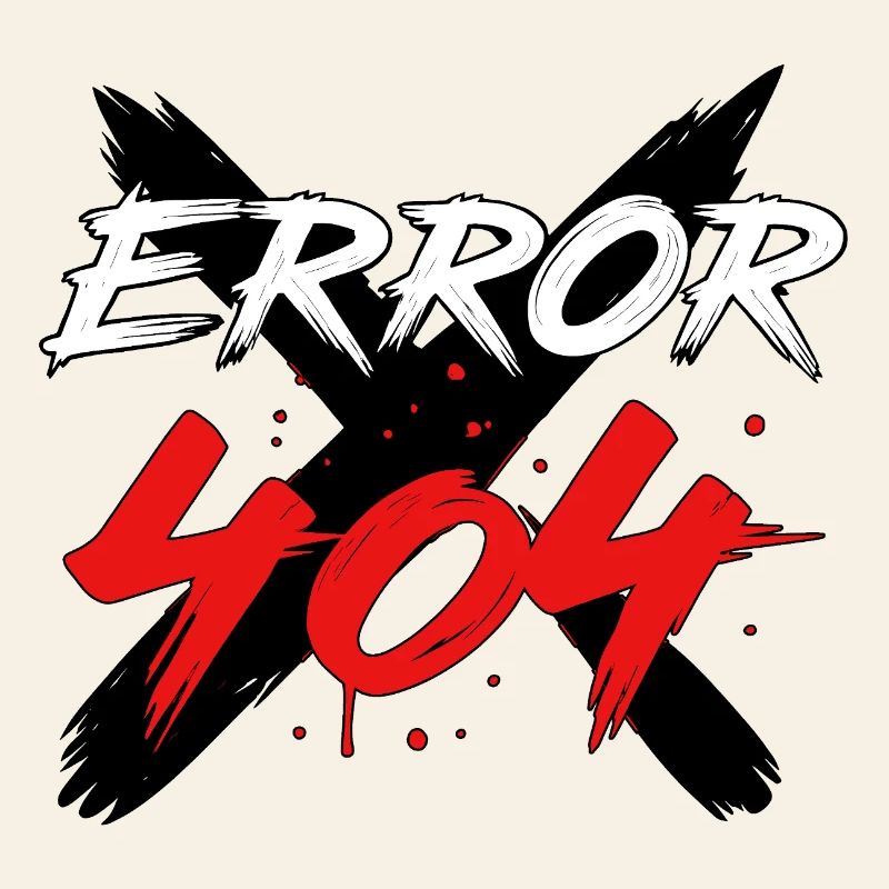 404 Error Glitch Sign