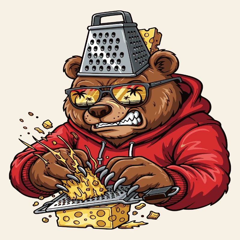 Écraseur de fromage à râpe à ours