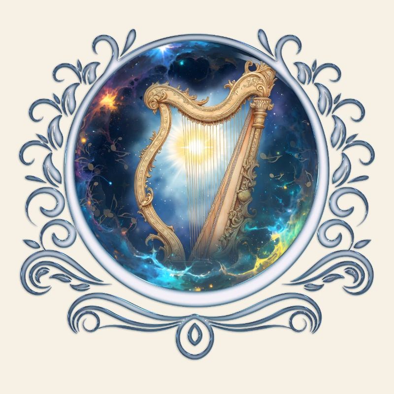 Sky Harp in Stellar Whirlpool