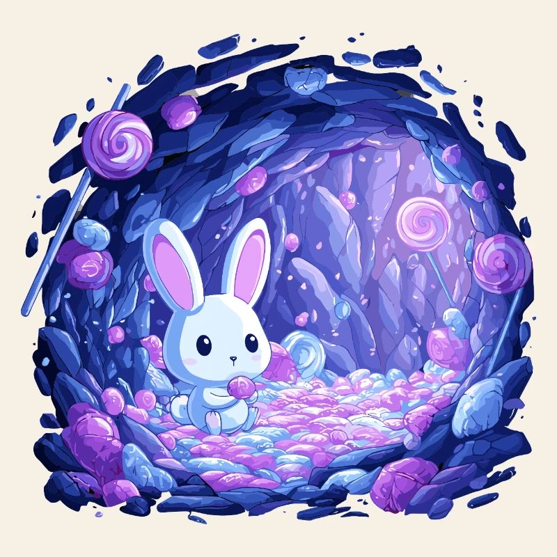 Sugar Cave Bunny in Candy Light