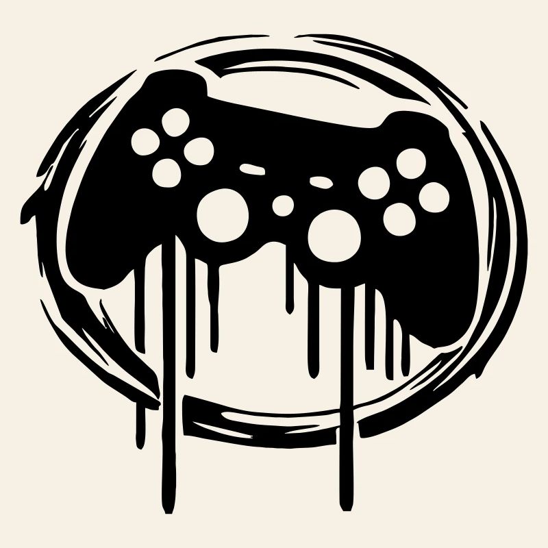 Gaming Controller Circle Pattern