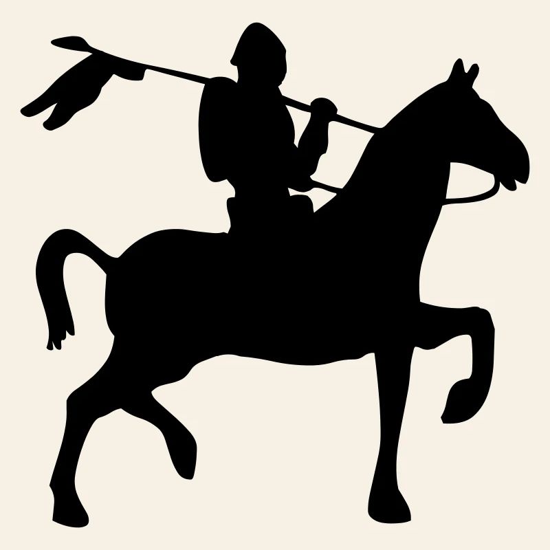 Silhouette du chevalier