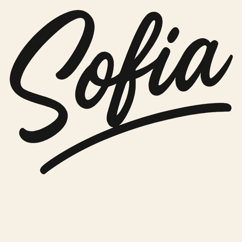 Lettrage à la main signature de Sofia