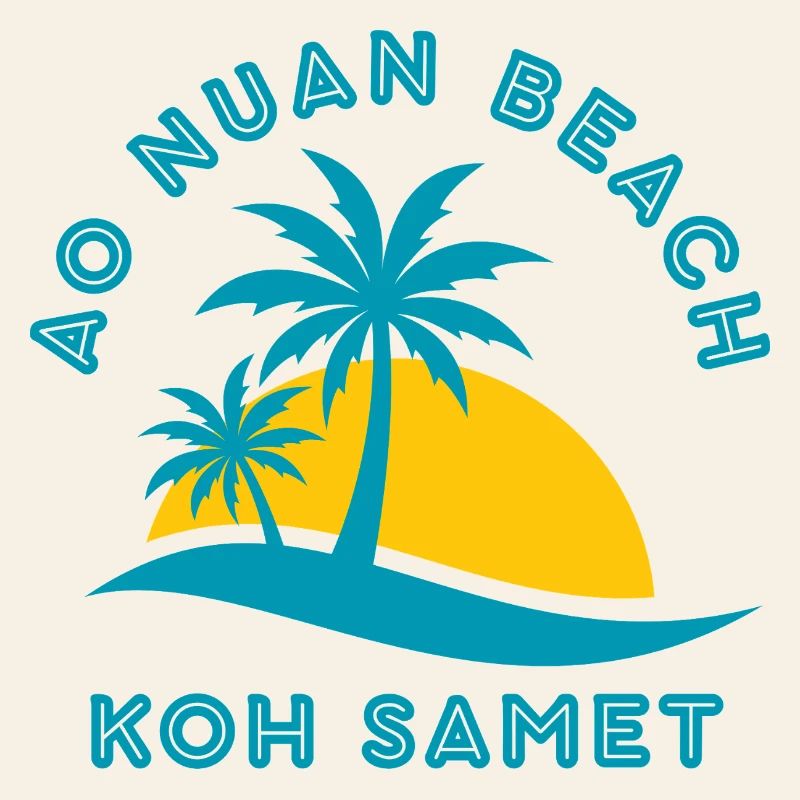 Koh Samet Palm Beach Sunset