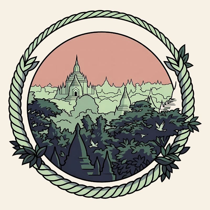 Pagoda Comic Style