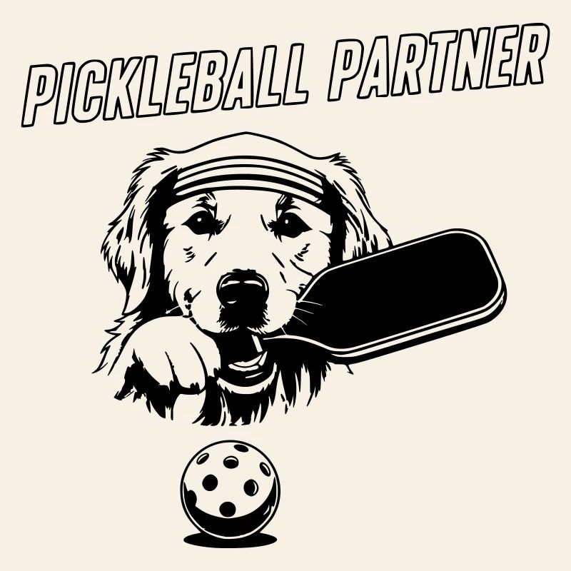 Compagnon de pickleball mignon