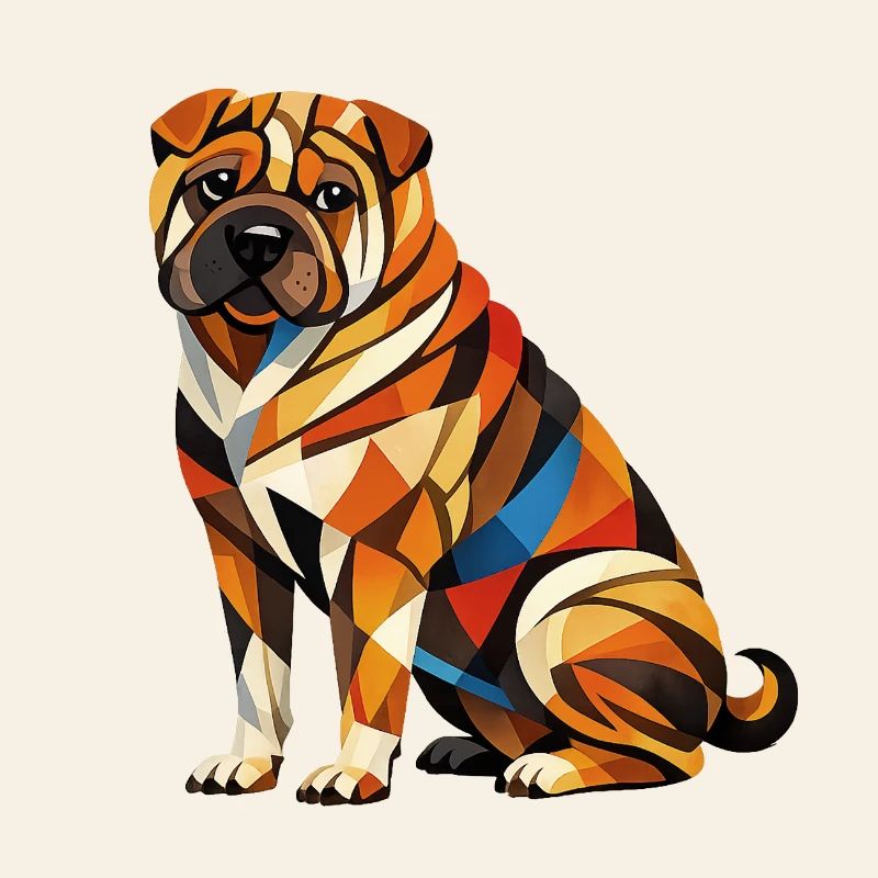 Shar pei Geometric