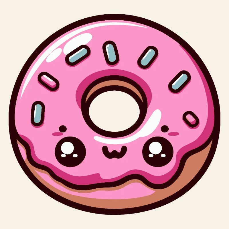 Kawaii Candy Pink Donut