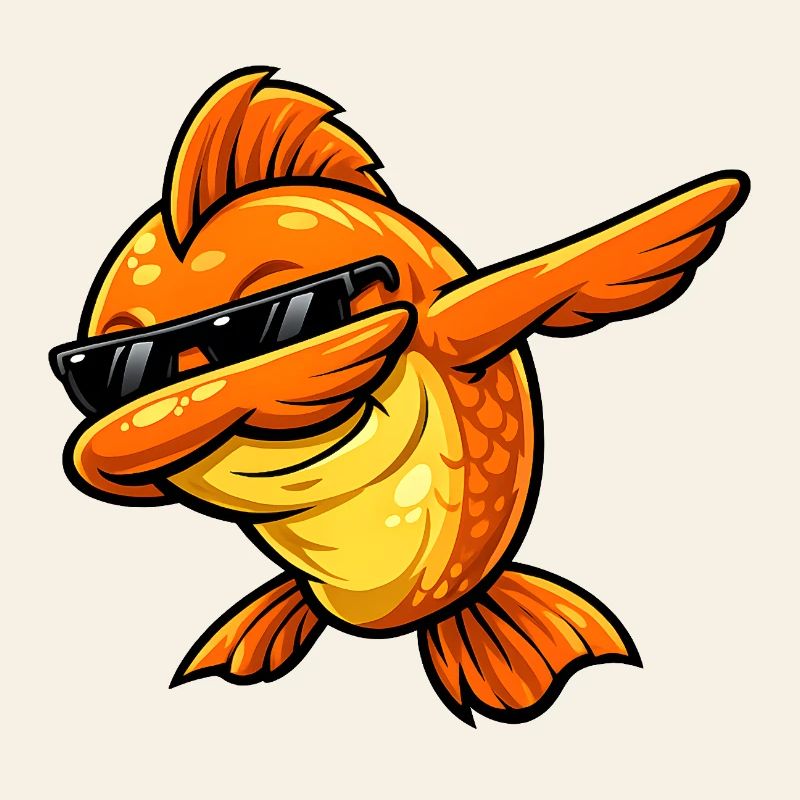 Dabbing Goldfish