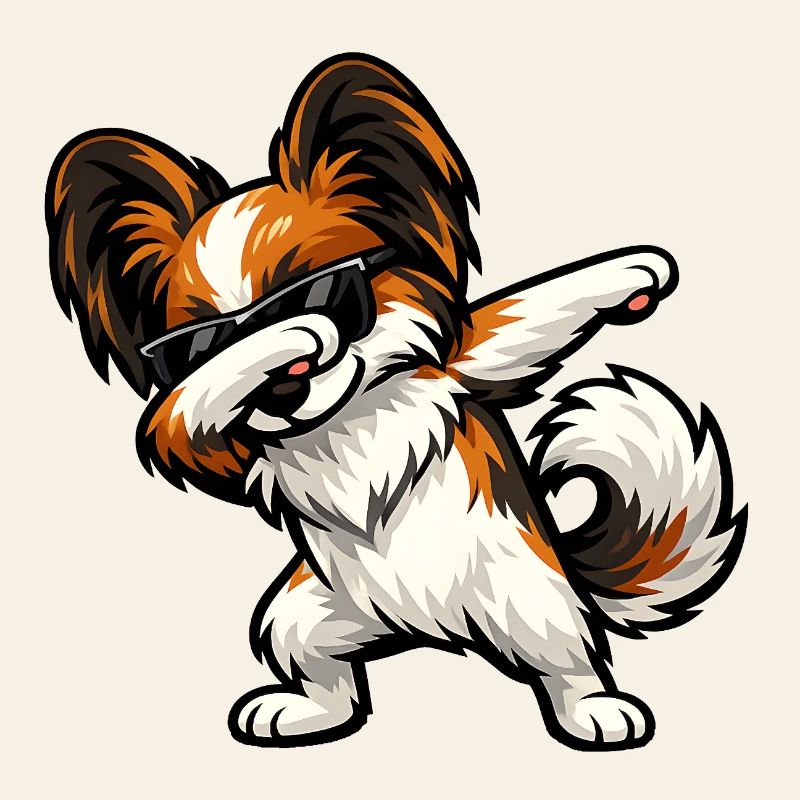 Dabbing Schmetterlingshund