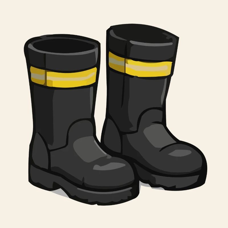 Bottes en caoutchouc Ruban jaune