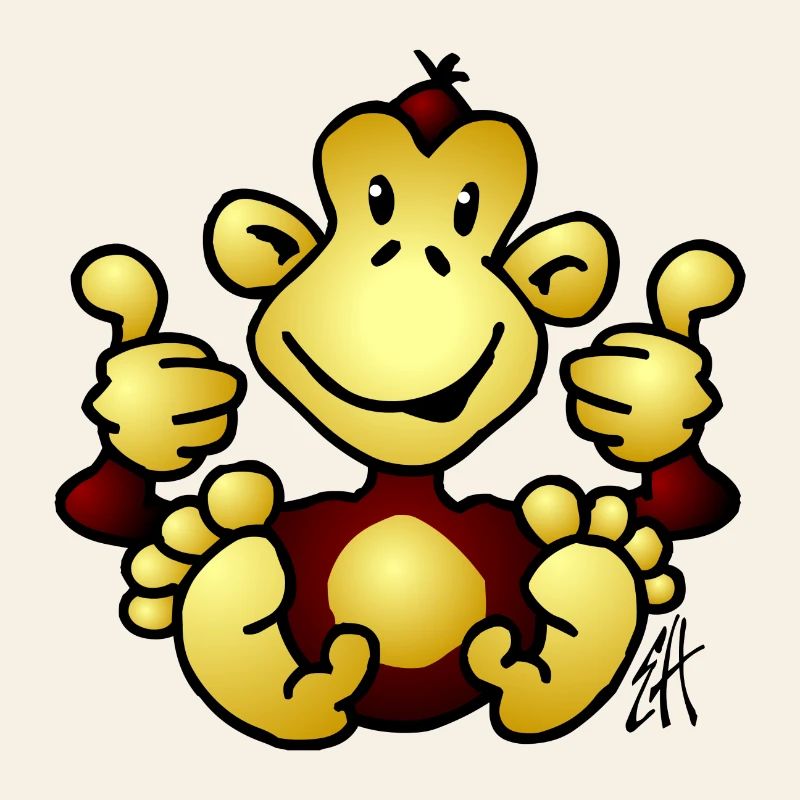 Full Color Monkey Design