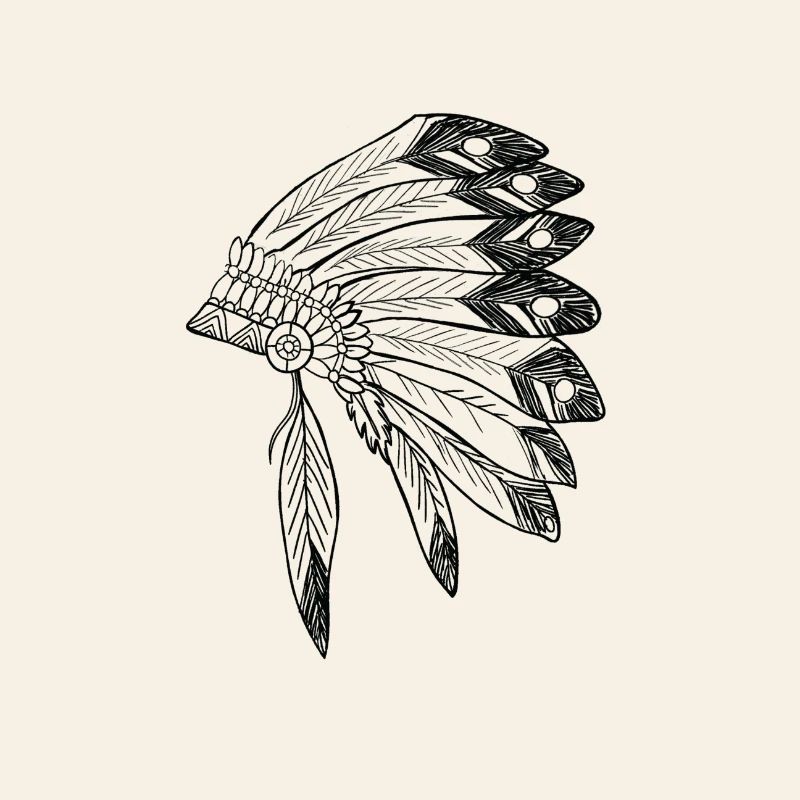 Coiffe Apache Guerrier Indien