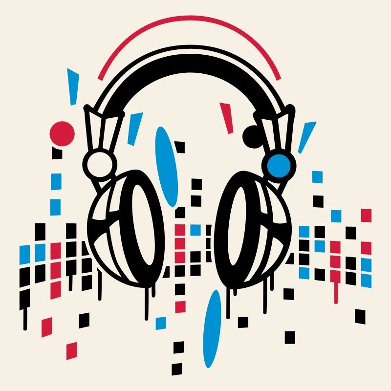 Kopfhörer Equalizer Zeichnung