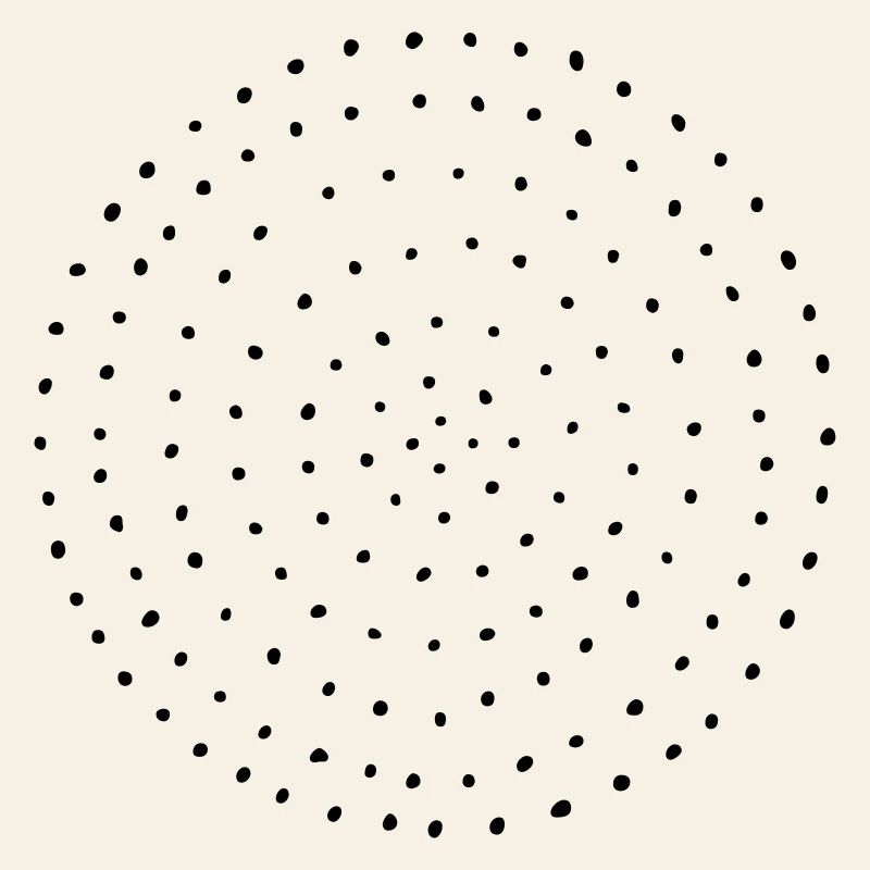 Cercle points pois cadeau modèle