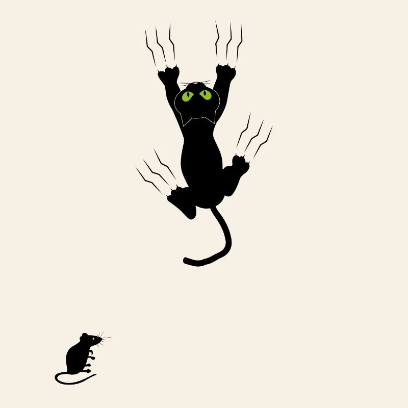 Night Eyes Neon Cat