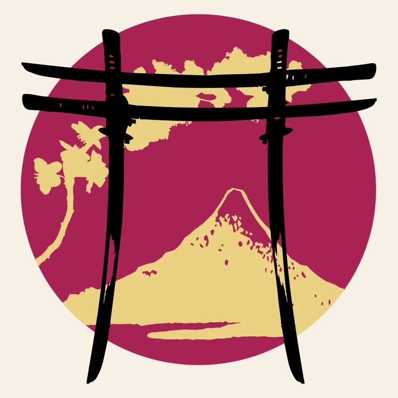 Japanischer Bogen Torii