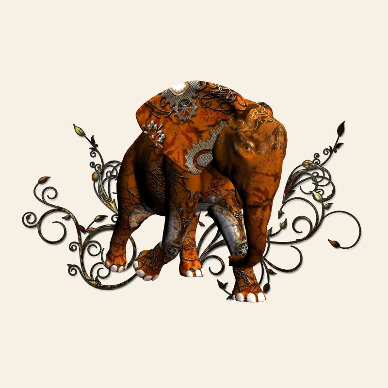 Superbe éléphant steampunk