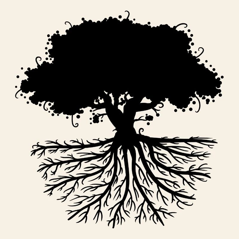 tree roots black