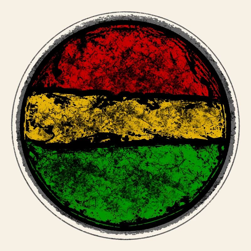 Conception abstraite de drapeau reggae rétro