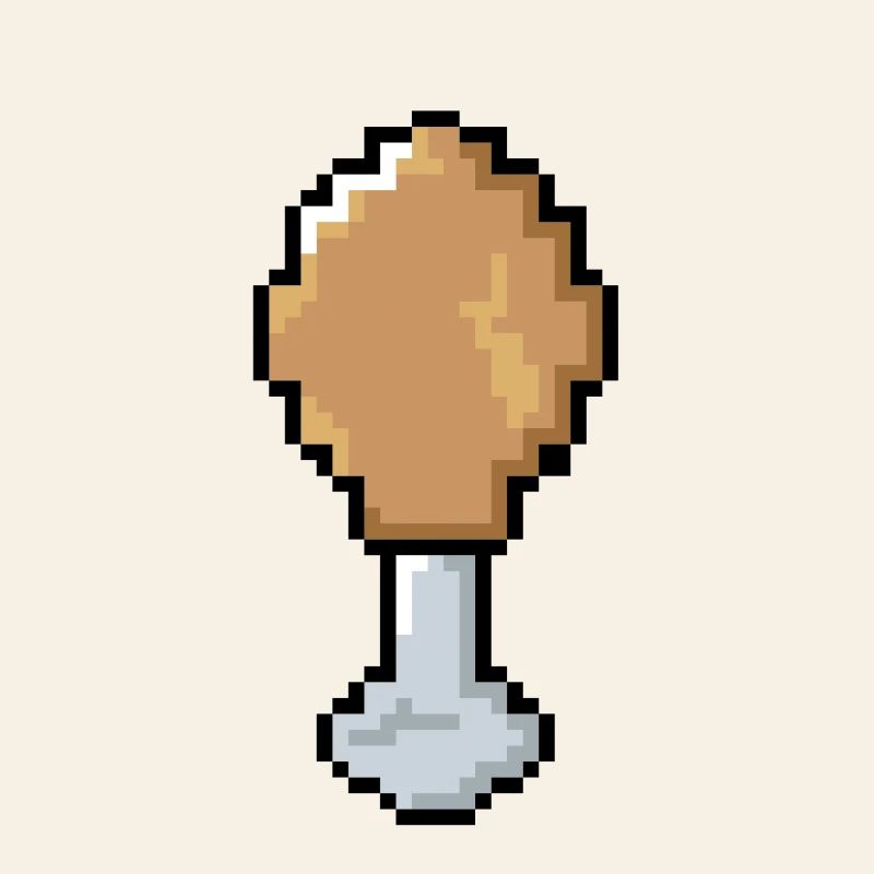 Pixel - Hähnchenkeule